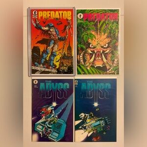 1st Printing of The Predator issue 1 & 2 and The Abyss 1 & 2 = NEVER OPENED